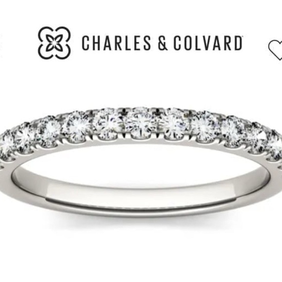 $409 .38ct Forever One Moissanite 14kt Gold Ring Charles & Colvard w/box & cert - Picture 1 of 9